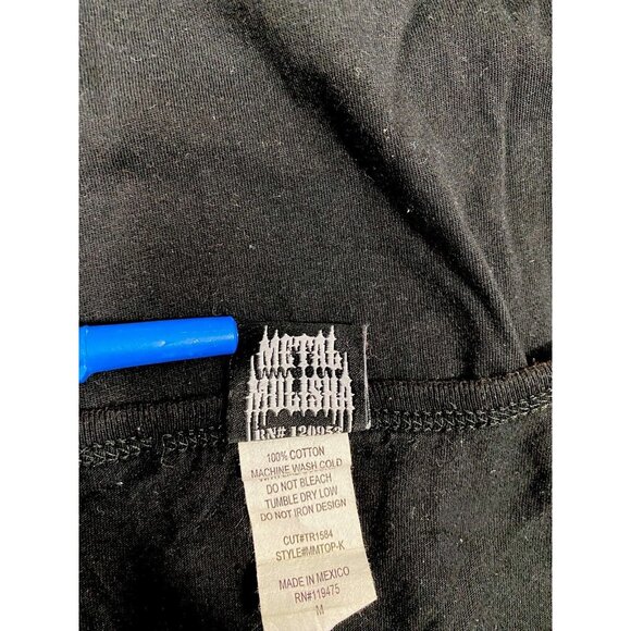 METAL MILISHA MENS TANK SIZE M VINTAGE Y2K BLACK SKULL T-SHIRT SLEEVELESS - Picture 6 of 7